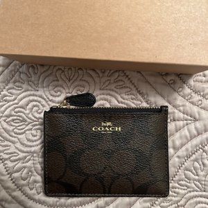 NEW Coach Keychain Wallet Mini Skinny ID Case